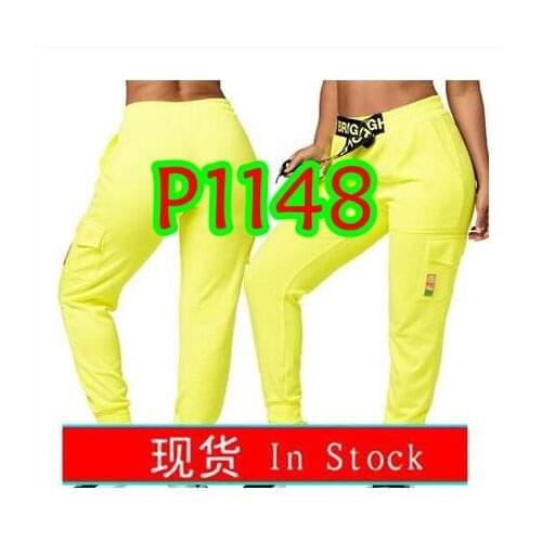 ADIBO Womens Knitted cotton trousers zum fitness clothes cargo pants legging capri pants p1148