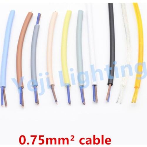 0.6mm2 0.75mm square cable wire Electrical Wires Cable Assemblies cord cable wire for led lamp chandeliers pendant light bases