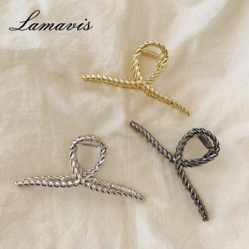 1Pcs Metallic Texture Clip Pearl Rhinestone Hair Clip Simple And Versatile Plate Hair Clip Hair Clip Basic Hair Accessories