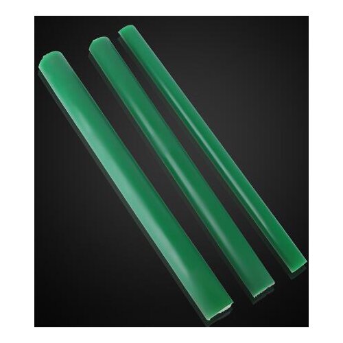 1pcs 20mm-60mm OD 8mm ID Polyurethane hollow round pure green damping buffer machinable plastic round bar pin 250mm length