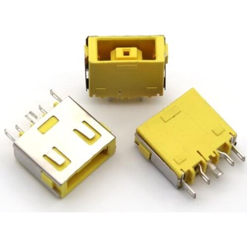 1 Piece Yellow Laptop DC Power Jack Socket Connector For Lenovo G400 G405S G505 G490 G500 G505 Z501