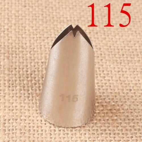 115# Leaves Cream Bean Paste Cake Decorating Mouth 304 Stainless Steel Baking DIY Tool Medium