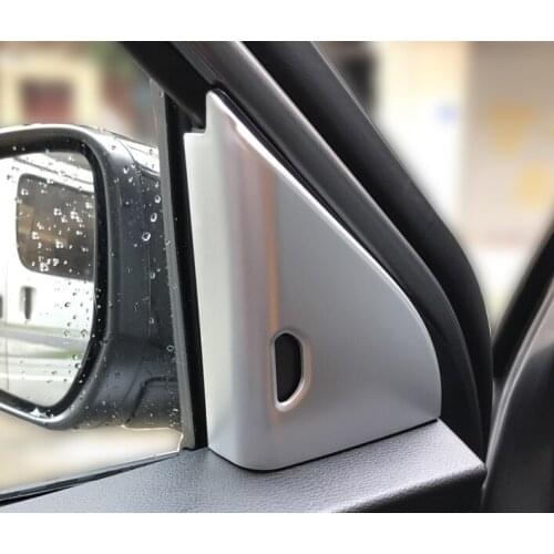 2pc for NISSAN KICKS 2017 Front triangular trim frame A column Inner triangle Sequins sticker