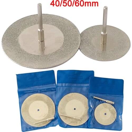 40/50/60MM Diamond Cutting Blades Dremel Diamond Grinding Wheel Saw Cutting Discs For Dremel Rotary Tools With Mandrel