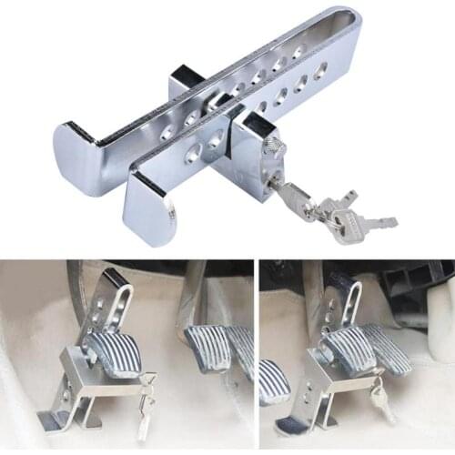 Auto Car Brake Clutch Pedal Lock Alloy Steel Stainless Anti-Theft Strong Security For Cars Trucks Clutch Pedal Accelerator