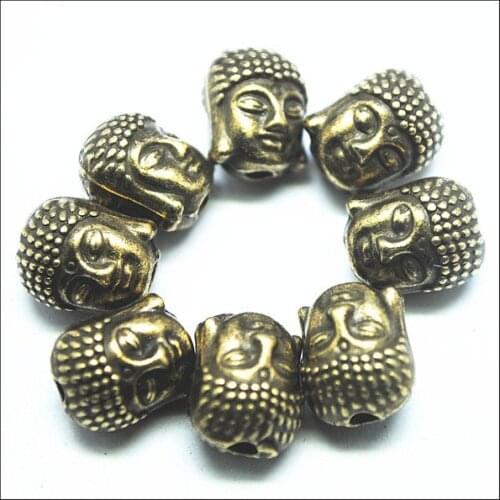 20pcs metal buddha beads for bracelets matching beads spacer beads owl animals buddha figure lion shape charming bracelets