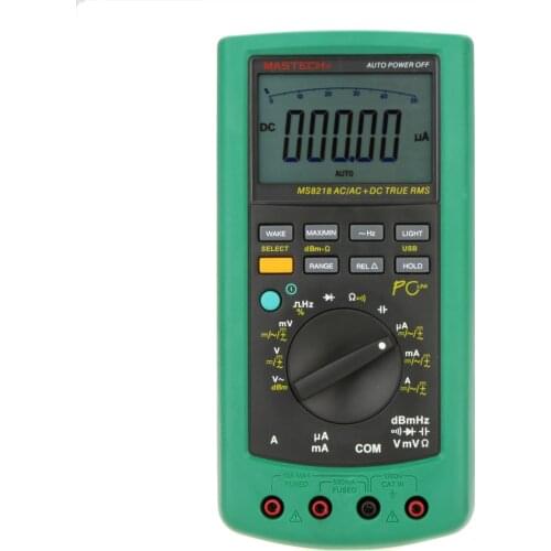 MASTECH MS8218 Digital Multimeter 50000 Counts multifunction True RMS PC USB/RS-232C DMM 5 1/2 Bit tester Ammeter Multitester