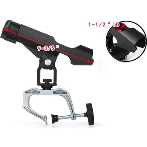 Fishing Rod rack Holders clamp on Adjustable Removable 360 degree Kayak Boat Support Pole stand Bracket 7745N
