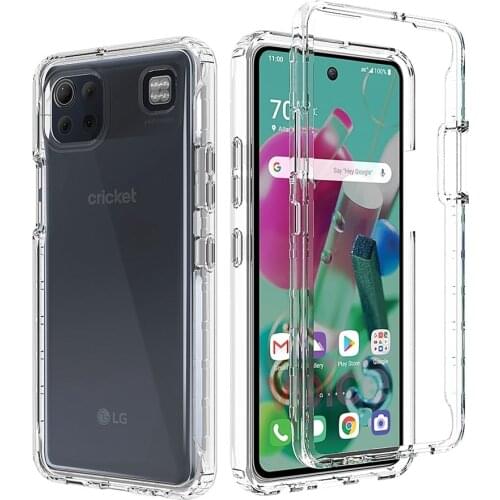 For LG K92 Phone Case,Crystal Clear Shockproof Transparent Cases Hard Bumper Soft TPU Protective Cover Fit LG K92 Case