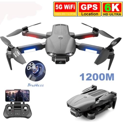 2021 New F9 Drone GPS 6K Dual HD Camera Brushless Motor Foldable Professional Aerial Photography Quadcopter RC Distance 1.2km