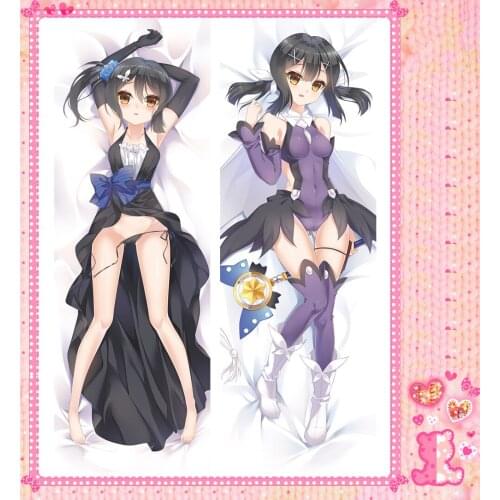 Anime Cartoon Fate/kaleid liner Double Bolster Hugging Pillow Case Cover No.16246