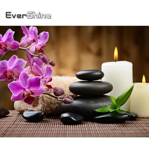 Evershine Diamond Embroidery Candle Landscape Full Square Diamond Painting Cross Stitch Kit Diamond Mosaic Scenery Full Set Art