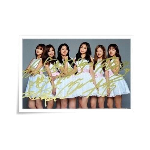 APINK Autographed signed group photo 4*6 inches freeshipping korean 01.2017