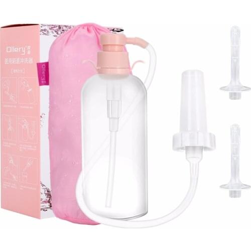 600ML Reusable Medical Vagina Irrigator Enemator Vaginal Washing Device Anal Douche Enema Syringe Colonic Vaginal Anal Shower a