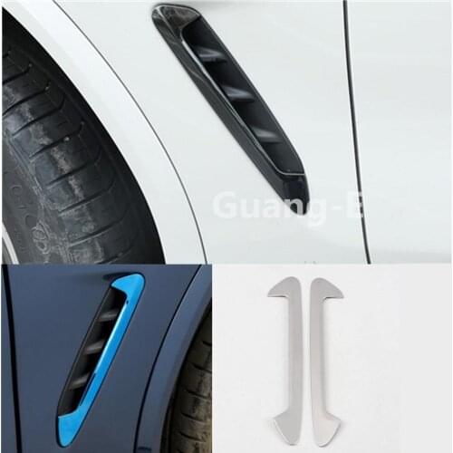 For BMW X3 Xdrive 25i 28i 30i 2018 2019 2020 Car Body Stick Front Machine Side Fender Vents Air Outlet Lamp Trim Moulding Hoods