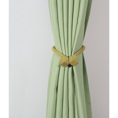 1Pc Magnet Curtain Tieback Cube Ball Buckle Curtain Cilp Magnetic Tie Backs Holdback Accessories Curtains Holder Rope Strap