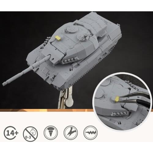 1:144 Scale Mini Unpainted Tank Building Miniature Sand Table Scene Vehicle