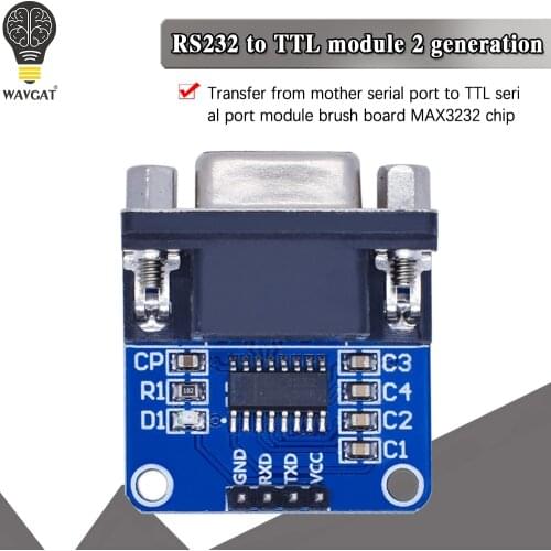 MAX3232 RS232 to TTL Serial Port Converter Module DB9 Connector MAX232 For Arduino