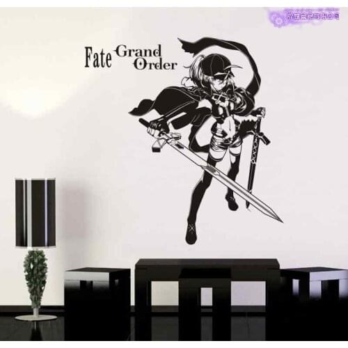 Saber Wall Decal Fate/stay Night FGO Vinyl Wall Stickers Decal Decor Home Decorative Decoration Anime Car Sticker