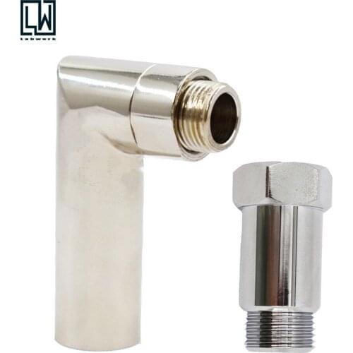 O2 oxygen sensor angled extender spacer 90 degree 02 bung extension M18 X 1.5