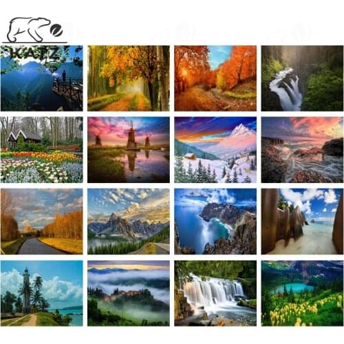 Scenery Diamond Painting Kit Dutch Windmill Diamond Mosaic Landscape Art Diamond Embroidery Diy Cross Stitch Home Decoration