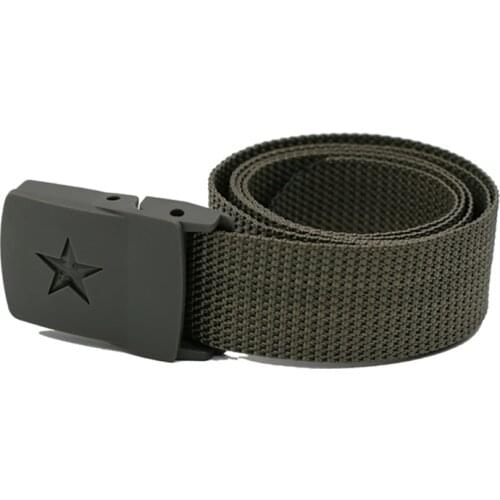 Men Women tactical belt Waist Belt Unisex Slim Smooth Automatic Buckled Nylon Belts Waistband waist belt