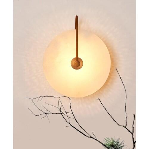 Modern Marble Wall Lamp LED Mirror Light Fixtures Sconce Iron Beside Living Room Aplique Murale Luminaire Moderne Arandela