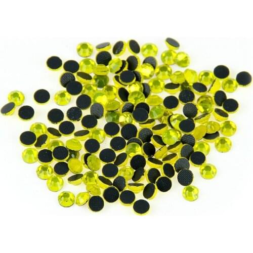 Glass Strass Iron On Stones SS10 Citrine 500 Gross Crystal Loose Flatback DMC Hotfix Rhinestones