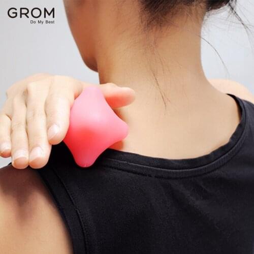 Sukham Rubber 6cm Reaction Sphere Bal Yoga Massage Ball Sport Fitness Hand Foot Pain Relief Plantar Fasciitis Reliever Yoga Ball