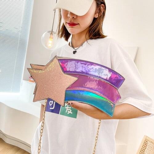 2021 New Womens bag for Phone Fashion Patent Leather Chain Crossbody bags Party Cartoon Coin purses Summer Shoulder bag Ladies