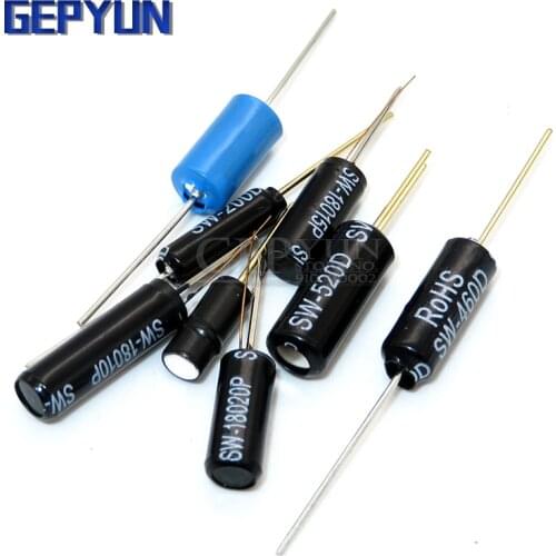 SW-200D-420-520D SW-18010P-18015P-18020P-58010P 12V Highly Vibration switch Ball Tilt Double bead Angle Spring Sensor Switches