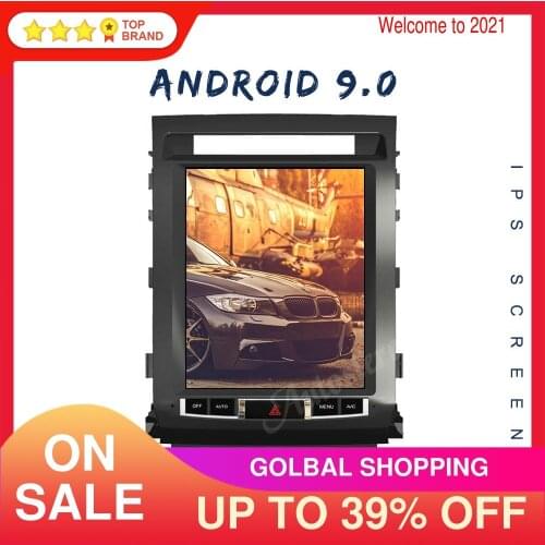 Tesla Style Android 9 Multimedia Player Car Navigation For For TOYOTA LAND CRUISER LC200 2008-2015 Stereo Head Unit GPS Carplay