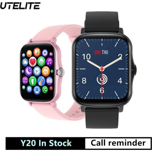 UTELITE Y20 Smart Watch P8 PLUS Heart Rate 1.69inch Screen Watches For Men Women IP67 Waterproof Fitness Tracker PK Amazfit GTS2
