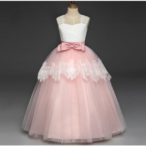Girls Evening Party Dress 2019 Summer Kids Dresses For Girls Children Costume Elegant Princess Dress Flower Girls Wedding Dress