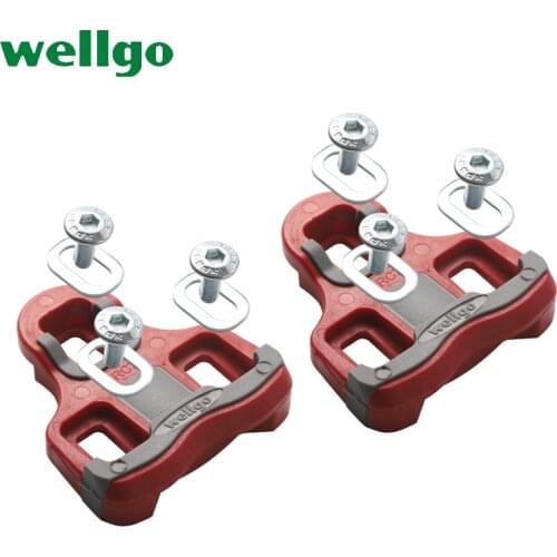 Wellgo RC7 Road Pedal Cleats 6° Compatible With LOOK KEO Repair parts Self-Locking Pedal Anti-Slip Cleats 82g