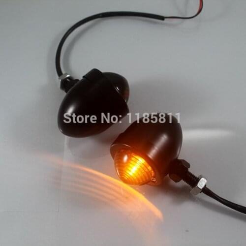 Amber Bullet TURN SIGNAL Light Indicator for Yamaha Raider V Road Star FZ R1 R6 YZF Stratoliner Ducati Monster 1000 1200 620 996