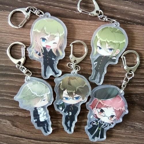 Yaoi Fan 1pcs Anime Royal Tutor Heine Licht von Granzreich Prince Gracious Royal Cute Keychain Doubleside Keyrings