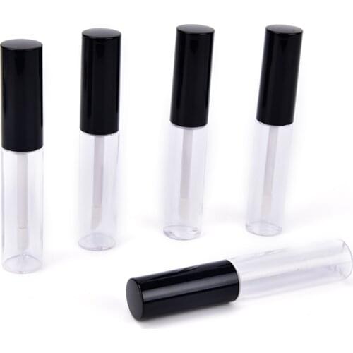 1Pc 8ml Design Black Empty Lipstick Tube Lip Balm Bottle Container