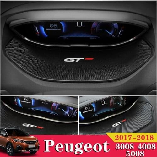 1PCS Car Styling Auto Accessories Display Anti-skid Meter Mats Pad For Peugeot 3008 4008 5008 GT 2016 2017 2018 Car Sticker
