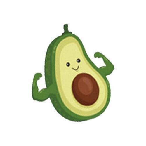 1PCS Cartoon Fruit Avocado Cloth Patch Stickers for Kids Iron-on Heat Transfers DIY Decoration Appliqued for Womens Top