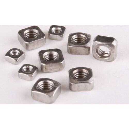 15PCS "Authentic 304" Stainless Steel Square Nuts / Square Nuts / Square Nuts M6*10*5