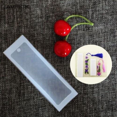 2Pcs/Set Rectangle Silicone Bookmark Molds Epoxy Resin Jewelry Silicone Molds