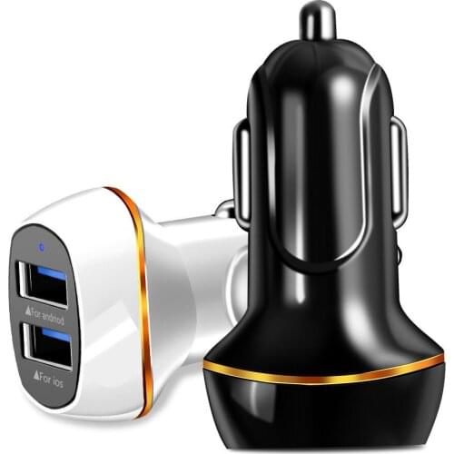 2 USB Ports 1 for Android 1 for Iphone Smart Fast Charging Adapter 3.1A Car Charger Usb Car Charger for Samsung Xiaomi
