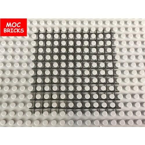 20pcs/lot MOC bricks DIY Black Soft Hunting fool 10X10 Mesh Nets Trap Rubber grid Educational Building Blocks figure kids gifts
