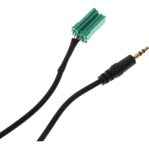 Car Radio MP3 Auxiliary Adapter Aux Input Jack Lead Cable Adapter With Radio Keys for renault 2005-2011 Clio Megane Laguna Modus