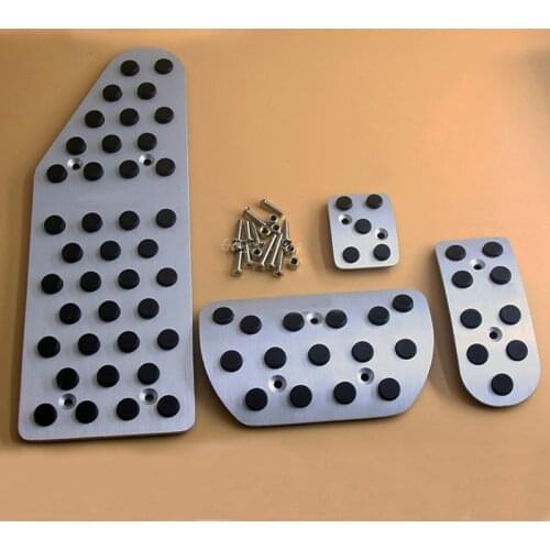 AT Auto Brake Accelerator Footrest Pedales Styling Sticker Cover Pad Plate For Mazda CX-7 CX7 CX 7 2006-2012 With logo