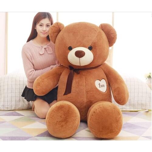 Stuffed toy large 160cm dark brown love teddy Bear plush toy,throw pillow Christmas gift,b0782