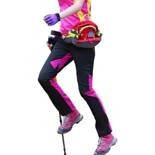 Summer Womens Quick Dry Outdoor Pants Sport Hiking Elastic Polyester Trousers Mountaineering Trekking Running Climbing Trousers