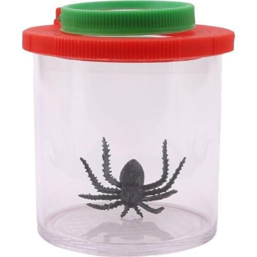 Insects Small Animal Magnifier Glass Cylindrical Spider Educational Toy Plastic Bottle Insects Viewer Observation New Arrivals