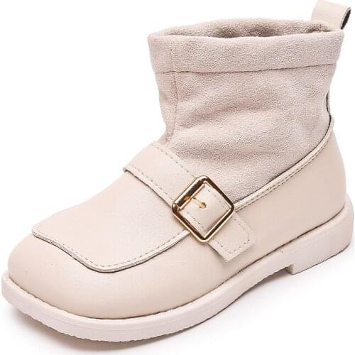 Children Martin Boots 2021 New Baby Short Boots Leather Boots Girls Casual Boots Party metal Fashion Shoes Hot In Boys 27-37